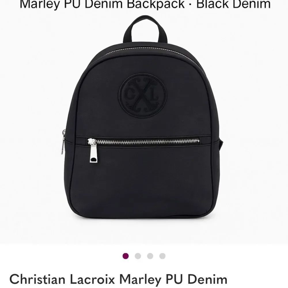 Christian Lacroix Black PU Backpack